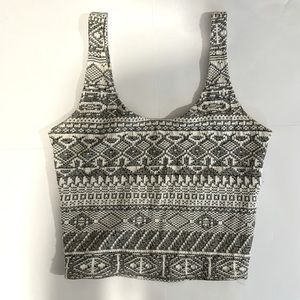 white and gray tank top